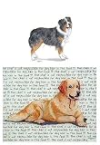 Australian Shepherd Glass Cutting Board