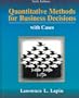 Quantitative Methods F /Business Decisio