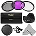 58MM Professional Accessory Kit for CANON EOS REBEL (T5i T4i T3i T3 T2i T1i XT XTi XSi SL1) - Includes: Vivitar Filter Kit (UV, CPL, FLD) + Carry Case + Tulip Lens Hood + Snap On Lens Cap + Cap Keeper Leash + MagicFiber Microfiber DSLR Lens Cleaning Cloth