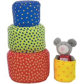 Soft stacking tower with mouse