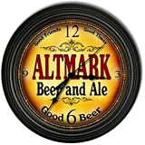Review ZuWEE  / Altmark 's Beer and Ale Black Cascading Pub Style Wall Clock