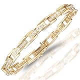 18 Kt Yellow Gold Diamond Bangle Bracelet