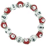 Red And White Evil Eye Bracelets