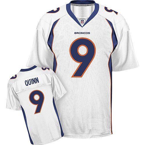 Denver Broncos 9 Brady Quinn White NFL Jerseys Authentic Football Jersey Size 48-56 (Please Select the Size When You Order, Can Do Drop Shipping)
