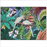White Parrots - Bali Art - CraftNetwork - New