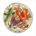 Colorful Butterfly Flower Garden Stepping Stone Floral