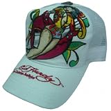 Ed Hardy Basic Cap Pinup Devil Weiss