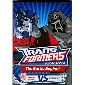Transformers Animated The Battle Begins Optimus Prime VS Megatron DVD
