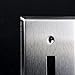 TOPELE 1-Gang Stainless Steel Toggle Switch Wall Plate, Standard Size, Device Mount, Cover Plate for Home Decor Commercial Place with Screw