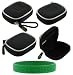 Nylon Black Ultra Slim Hard Shell Bluetooth Carrying Case for Aliph Jawbone and Aliph Jawbone II