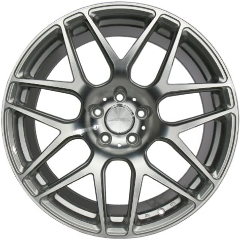 22 Inches ACE D707 MESH-7 Staggered 22x9.0 22x10.5 BMW 7 Series Wheels Hyper Black with Machined Face Pack of 4pc