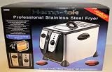 Professional Stainless Steel Fryer - Large 6 litre Capacity - Home-Tek