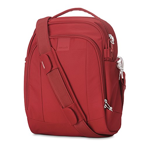 Pacsafe Metrosafe LS250 Anti-Theft Shoulder Bag, Vintage Red