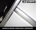 Aluminium Kabelkanal silbermatt eloxiert L&auml;nge:150cm