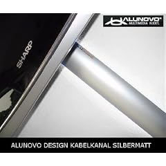 Aluminium Kabelkanal silbermatt eloxiert L�nge:150cm