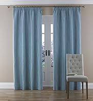 Fluid Leaf Pencil Pleat Curtains