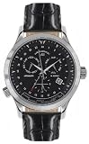 André Belfort - Grand Voyage noir - Montre Homme - Bracelet en Cuir