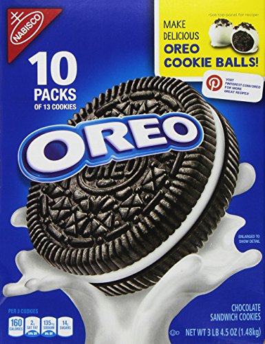 Nabisco Club Pack Sandwich Cookies, Nabisco Oreo Chocolate, 52.5 Ounce