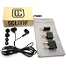 Groove Buds Noise Isolating Hi-Fi Quality Ear Buds Headphone (Black) - Retail Eco Version including airline adapter, stereo splitter adapter and PDA adapter