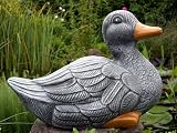 Eigenschaften Tiefes Kunsthandwerk GbR  / Tierfigur Steinfigur Ente schiefergrau
