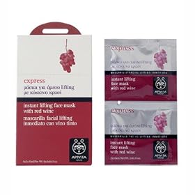 Apivita Express Instant Lifting Face Mask with Red Wine - 12 Sachets