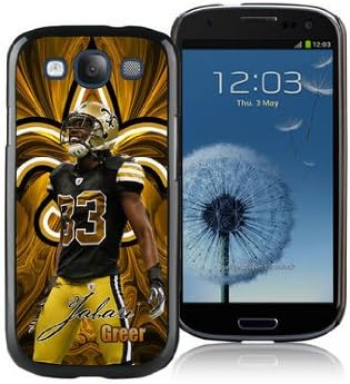 WOWCASE New Orleans Saints Jabari Greer NFL Samsung Galaxy S3 Rugged Case, NFL Samsung S3 case for Sport Fan-Christmas Gift