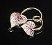 Jewelry : Gold-plated Heart Pin Brooch W/Swarovski Crystals, Vintage Heart Brooch, Jewelry Gift, Gift ideas