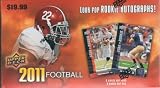 2011 Upper Deck Football Unopened Blaster Box That Contains 9 Packs. Possible Cam Newton Rookie and More!