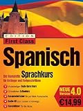 Edition First Class Spanisch 4.0, 4 CD-ROMs u. 1 Audio-CD in Jewelcase Der komplette Sprachkurs f�r Anf�nger und Fortgeschrittene. F�r Windows95/98/2000/XP/NT 4.0 - 