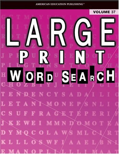 Large Print Word Search Puzzle Book, Vol. 37