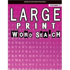 Large Print Word Search Puzzle Book, Vol. 37