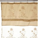 RegalHomeCollectionsVintageEmbroideredShowerCurtain,Gold