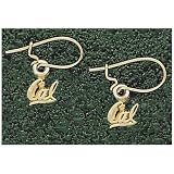 Logo Art California Golden Bears 10K Gold Team Font 3/16 Dangle Earrings