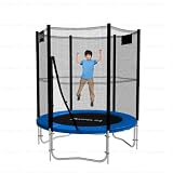 Trampolin Ø 183 cm, mit Netz, blau