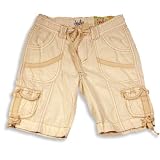 Jade - Girls Bermuda Woven Short, Beige