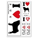 BLC I Love ステッカー パグ パグ