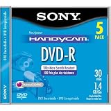 Photo : Sony 5Dmr30L1H 1.4 Gb Camcorder 8Cm Write Once Dvd-R (5 Pk)