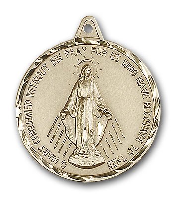 14kt Gold Miraculous Medal
