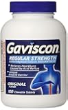 Gaviscon Alumina and Magnesium Trisilicate/Antacid, Original Flavor, Chewable Tablets, 100 Count Bottle (Pack of 4)