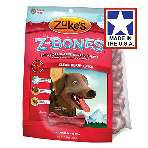 Zuke's Z-Bone Clean Berry Dental Chews - Mini - 18 ct.