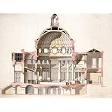 Design of a section of Marylebone Parish Church, by Sir William Chambers (Print On Demand)