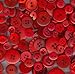 Buttons Galore Hand Dyed Buttons, 5.5-Ounce, Radically Red