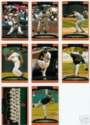 2006 Topps Series 2 SAN FRANCISCO GIANTS baseball cards team set