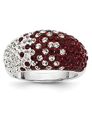 Sterling Silver Swarovski Elements Tuscaloosa Spirit Ring