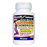 Mason Vitamins Glucosamine Chondroitin Super Max Plus with Fast Acting Boswellia Serrata 90-Count