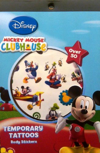 Disney Mickey Mouse Clubhouse Over 50 Temporary Tattoos