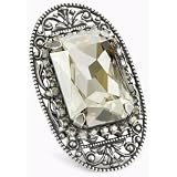 Liz Palacios Piedras Silver Swarovski Crystal Filig