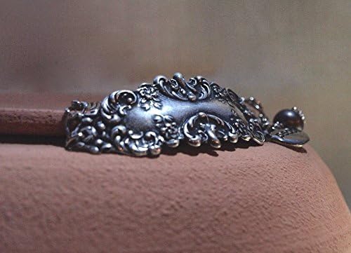 Floral Silver Bracelet with Word Charm and Cultured Freshwater Pearl