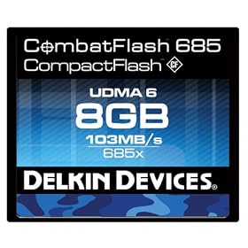 Delkin DDCFCOMBAT685-8GB CombatFlash 685X Rugged and Waterproof Memory Card for Digital Cameras, DSLRs and Camcorders by Delkin