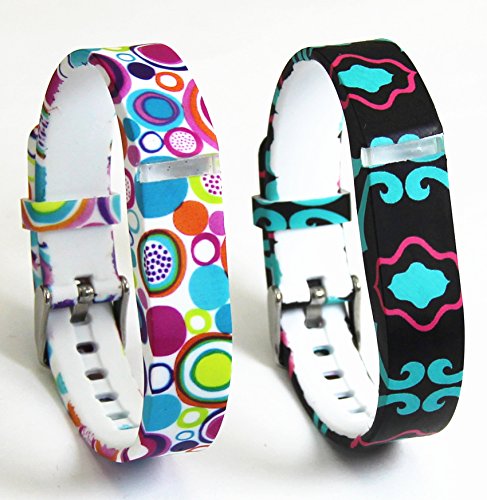 Lwsengme Wristbands Replacement Flex Bands With Clasps for Fitbit FLEX ONLY for Fitbit Band /Fitbit Flex Band /Fitbit Wristband /Fitbit Flex Wristband (2PCS-04)